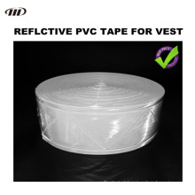 Prismtic PVC fita reflexiva, branco cor fita reflexiva para vestuário